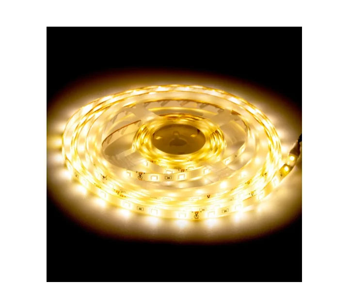 💡 Fita LED 5M Branco Quente – Iluminação Potente e à Prova D'Água! ✨